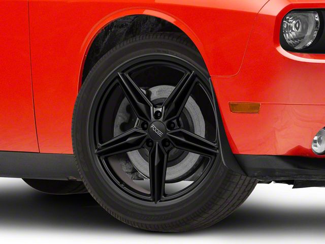 Foose CF8 Matte Black Wheel; 20x10 (08-23 RWD Challenger, Excluding Widebody)