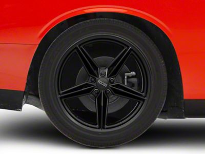 Foose CF8 Matte Black Wheel; Rear Only; 20x11 (11-23 RWD Charger, Excluding Widebody)