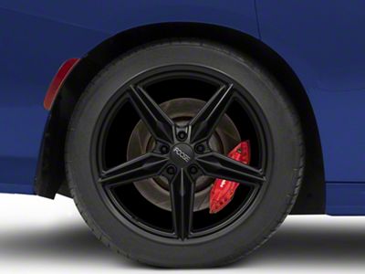 Foose CF8 Matte Black Wheel; Rear Only; 20x11; 20mm Offset (11-23 RWD Charger, Excluding Widebody)