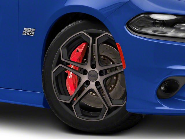 Foose Impala Matte Black Machined Wheel; 20x9 (11-23 RWD Charger)