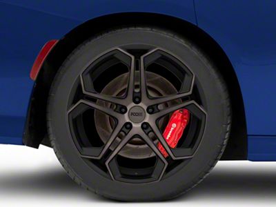Foose Impala Matte Black Machined Wheel; Rear Only; 20x10.5; 20mm Offset (11-23 RWD Charger)