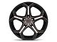 Foose Impala Matte Black Machined Wheel; Rear Only; 20x10.5 (11-23 RWD Charger)