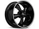 Foose Legend Black Wheel; Rear Only; 20x10 (11-23 RWD Charger)