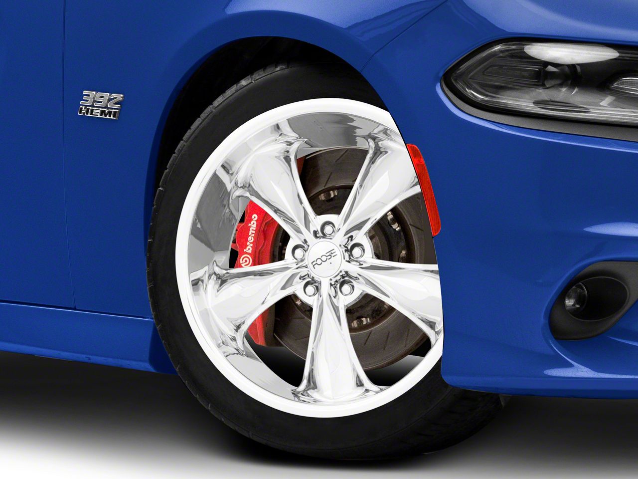 Foose Charger Legend Chrome Wheel; 20x8.5; 7mm Offset F105208590+