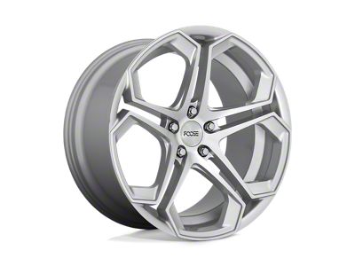 Foose Impala Gloss Silver Machined Wheel; Front Only; 20x9 (20-24 Corvette C8 Stingray)