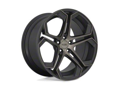 Foose Impala Matte Machined Double Dark Tint Wheel; Front Only; 20x9; 35mm Offset (20-25 Corvette C8 Stingray)