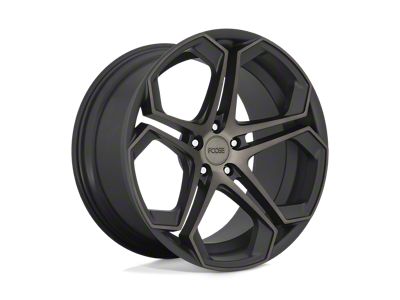 Foose Impala Matte Machined Double Dark Tint Wheel; Front Only; 20x9 (20-24 Corvette C8 Stingray)