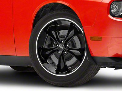 Foose Legend Black Wheel; 20x8.5; 7mm Offset (08-23 RWD Challenger)