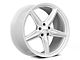Foose CF8 Gloss Silver Wheel; Rear Only; 20x11 (15-23 Mustang, Excluding GT500)