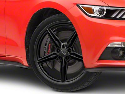 Foose CF8 Matte Black Wheel; 19x9.5; 30mm Offset (15-23 Mustang, Excluding GT500)