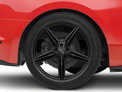 Foose CF8 Matte Black Wheel; Rear Only; 20x11; 50mm Offset (15-23 Mustang, Excluding GT500)