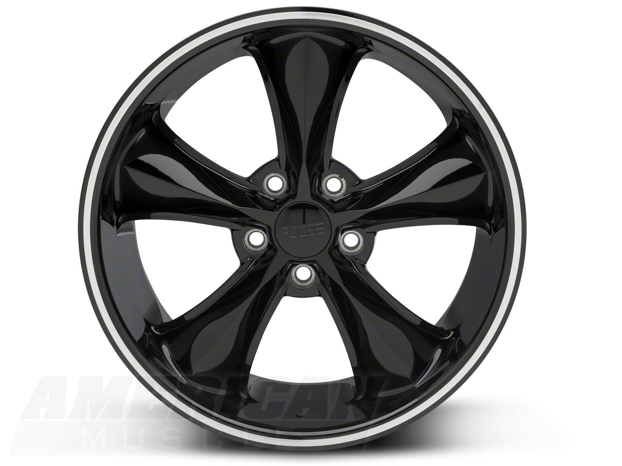 Foose Mustang Legend Gloss Black Wheel; 18x8.5; 34mm Offset Foose Mustang Legend Gloss Black Wheel; 18x8.5; 34mm Offset