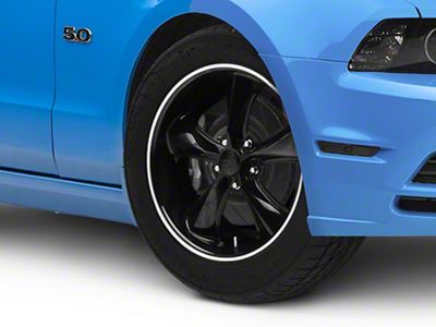 Foose Legend Gloss Black Wheel; 18x8.5 (2010 Mustang GT, V6)