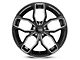 Foose Outcast Gloss Black Machined Wheel; Rear Only; 20x10 (10-14 Mustang)