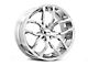 Foose Outcast Chrome Wheel; Rear Only; 20x10 (10-14 Mustang)