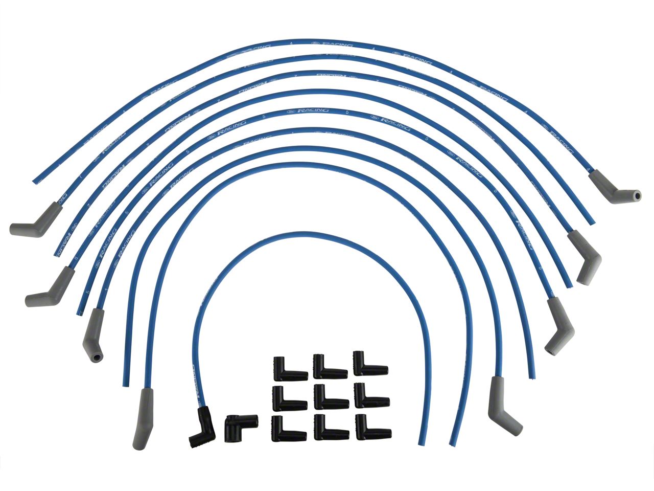 Mustang 1979-1995 Ford Racing 9mm Spark Plug Wire Set | Accessories