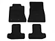 Ford All-Weather Front and Rear Floor Mats with Running Pony Logo; Black (15-24 Mustang)