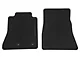 Ford Front Floor Mats with Running Pony Logo; Black (15-24 Mustang)