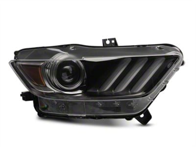 Ford Factory Replacement HID Headlight; Black Housing; Clear Lens; Passenger Side (15-17 Mustang; 18-22 Mustang GT350, GT500)