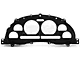 Ford Instrument Bezel and Clear Lens; Black (99-04 Mustang)