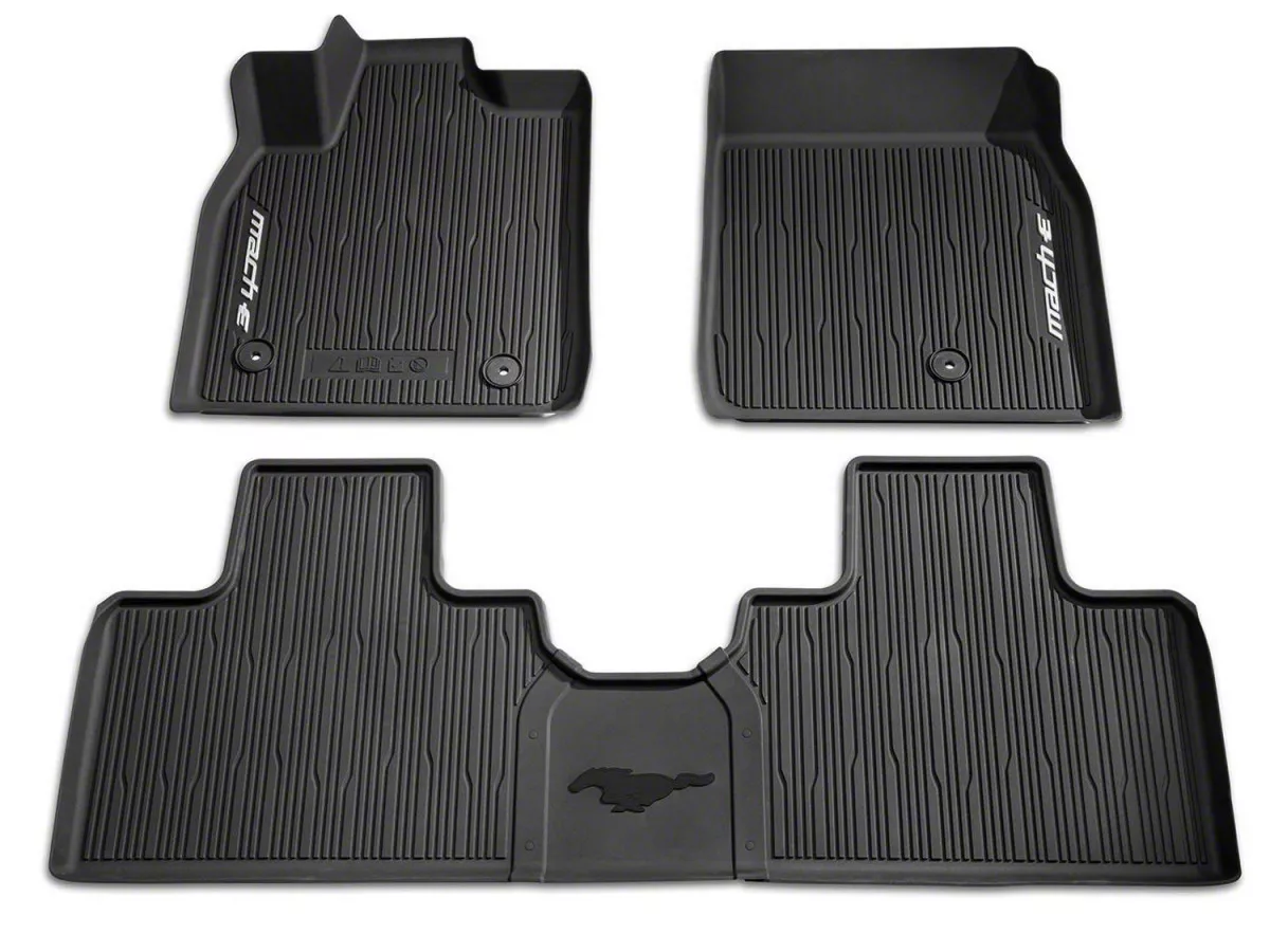 Ford Mach-E All-Weather Front and Rear Floor Mats with Mach