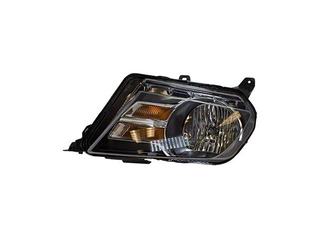 Ford Factory Replacement Halogen Headlight; Black Housing; Clear Lens; Passenger Side (10-12 Mustang w/ Factory Halogen Headlights)
