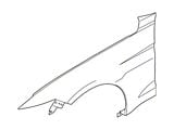 Ford Front Fender; Driver Side (15-17 Mustang GT, EcoBoost, V6)