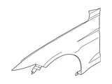 Ford Front Fender; Passenger Side (18-23 Mustang GT, EcoBoost)
