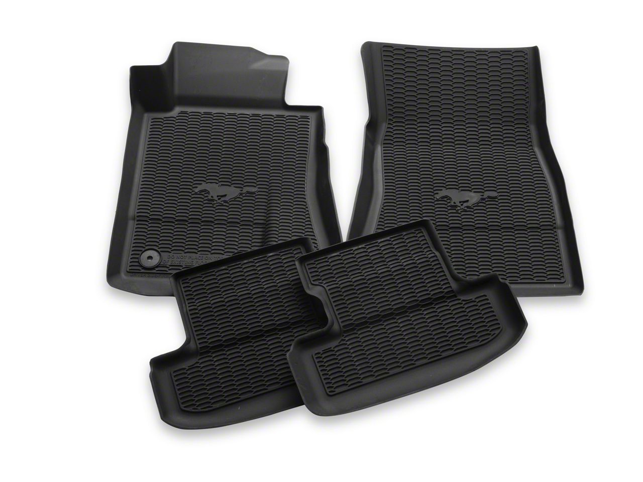 Ford Mustang Tray Style All-Weather Front and Rear Floor