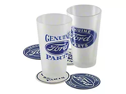 Ford Frosted Pint Glass Set