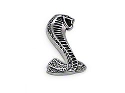Ford GT500 Cobra Snake Fender Emblem; Passenger Side; Black (07-14 Mustang GT500)