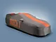 Ford Indoor Full Car Cover with Mach 1 Logo; Gray and Orange (21-23 Mustang Mach 1 w/ Handling Pack Spoiler)