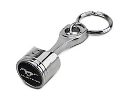 Piston Style Metal Key Chain with Running Pony Logo