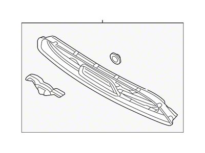 Ford Pony Package Upper Grille (13-14 Mustang V6)