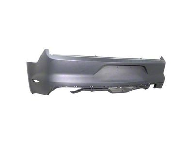 Ford Premium Rear Bumper Cover; Unpainted (15-17 Mustang GT, EcoBoost, V6)
