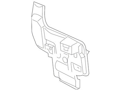 Ford Rear Bumper Cover Support Bracket; Driver Side (10-12 Mustang)