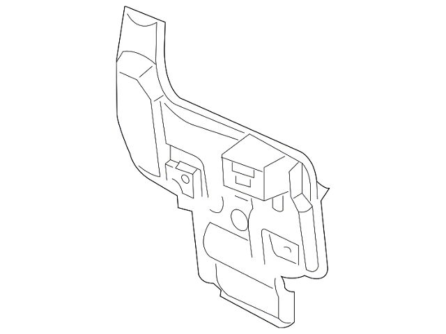 Ford Rear Bumper Cover Support Bracket; Driver Side (10-12 Mustang)