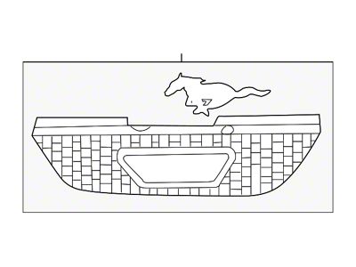 Ford Upper Grille (05-09 Mustang GT)