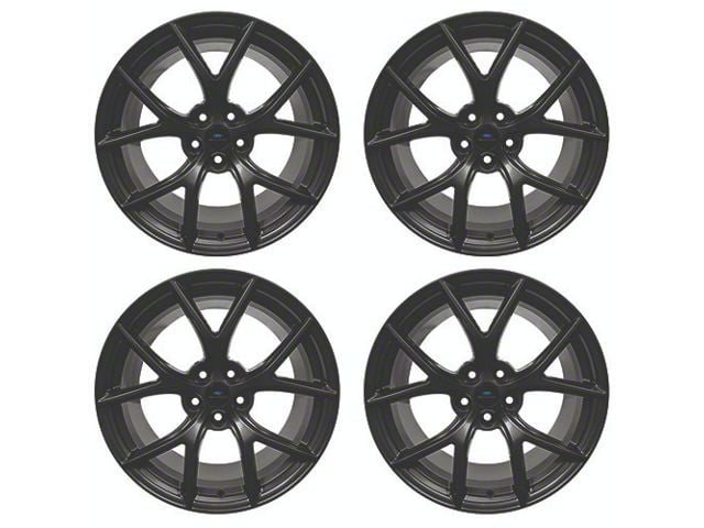 Ford Performance Performance Pack 2 Matte Black 4-Wheel Kit with TPMS Sensors; 19x10.5/11 (2024 Mustang)