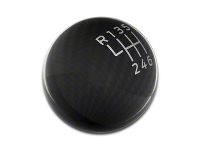 Ford Performance 6-Speed Shift Knob; Carbon Fiber (15-25 Mustang, Excluding GT350 & GT500)