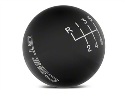 Ford Performance 6-Speed Shift Knob with GT350 Logo; Black (15-20 Mustang GT350)