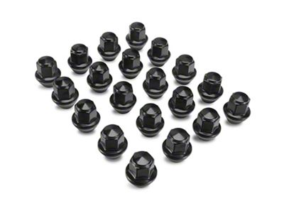 Ford Performance Black Lug Nut Kit; 14mm x 1.50; Set of 20 (15-23 Mustang)