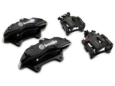 Ford Performance Brembo 6-Piston 15-Inch Big Brake Upgrade Kit; Gloss Black Calipers (05-14 Mustang GT, BOSS 302, GT500)