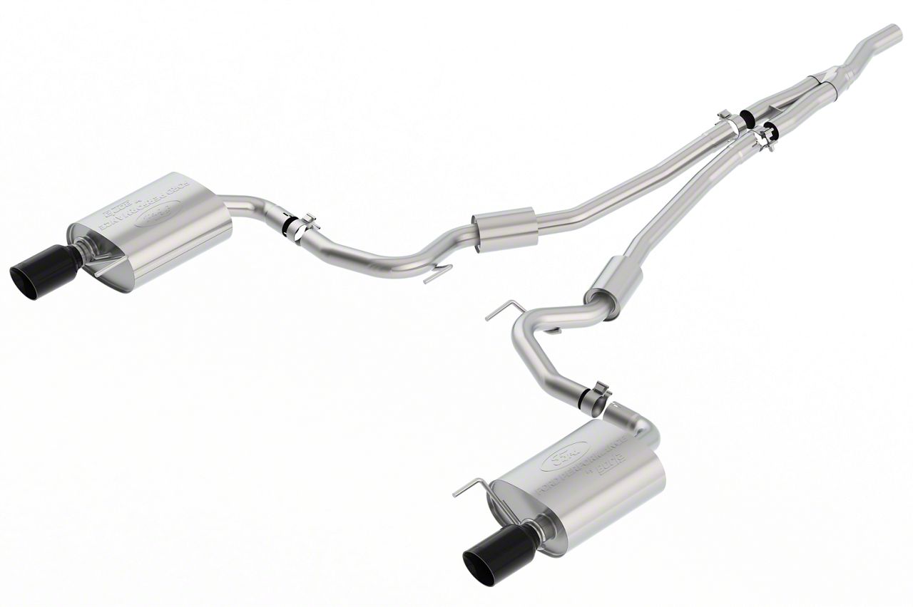 Ford Performance Mustang Sport CatBack Exhaust with Black Chrome Tips