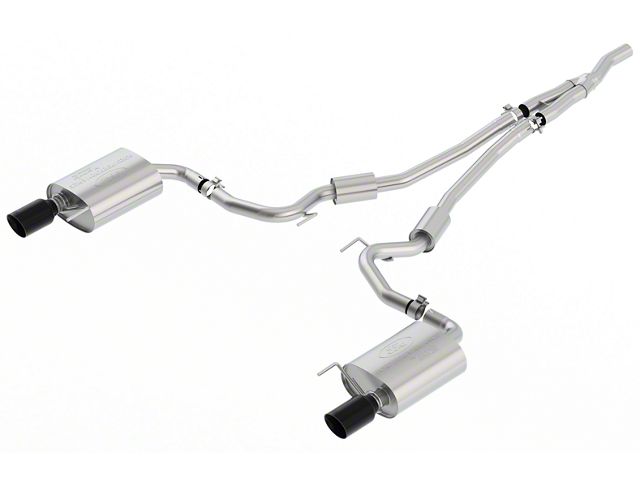 Ford Performance Sport Cat-Back Exhaust with Black Chrome Tips (15-23 Mustang EcoBoost w/o Active Exhaust)