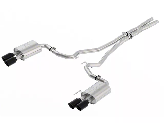 Ford Performance Sport Cat-Back Exhaust with Black Chrome Tips (18-23 Mustang GT w/o Active Exhaust)
