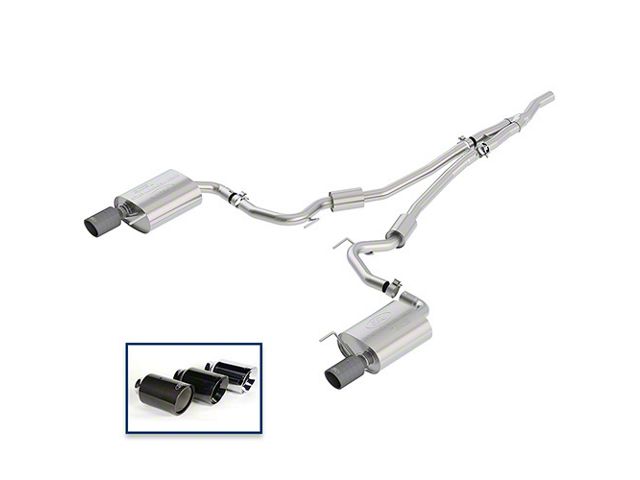 Ford Performance Sport Cat-Back Exhaust with Carbon Fiber Tips (15-23 Mustang EcoBoost w/o Active Exhaust)