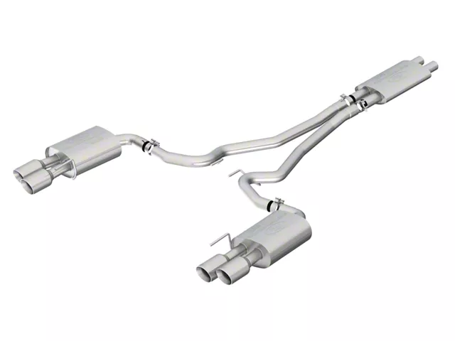 Ford Performance Touring Cat-Back Exhaust with Chrome Tips (18-23 Mustang GT w/o Active Exhaust)