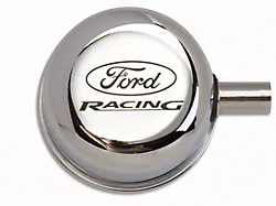 Ford Performance Breather Cap with Ford Racing Logo; Closed Crankcase Design; Chrome (79-93 289, 302, 351W Mustang)