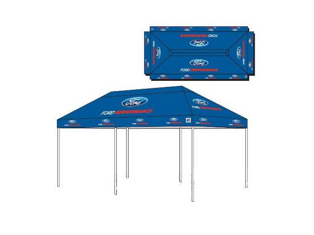 Ford Performance E-Z Up Tent; 10-Foot x 20-Foot